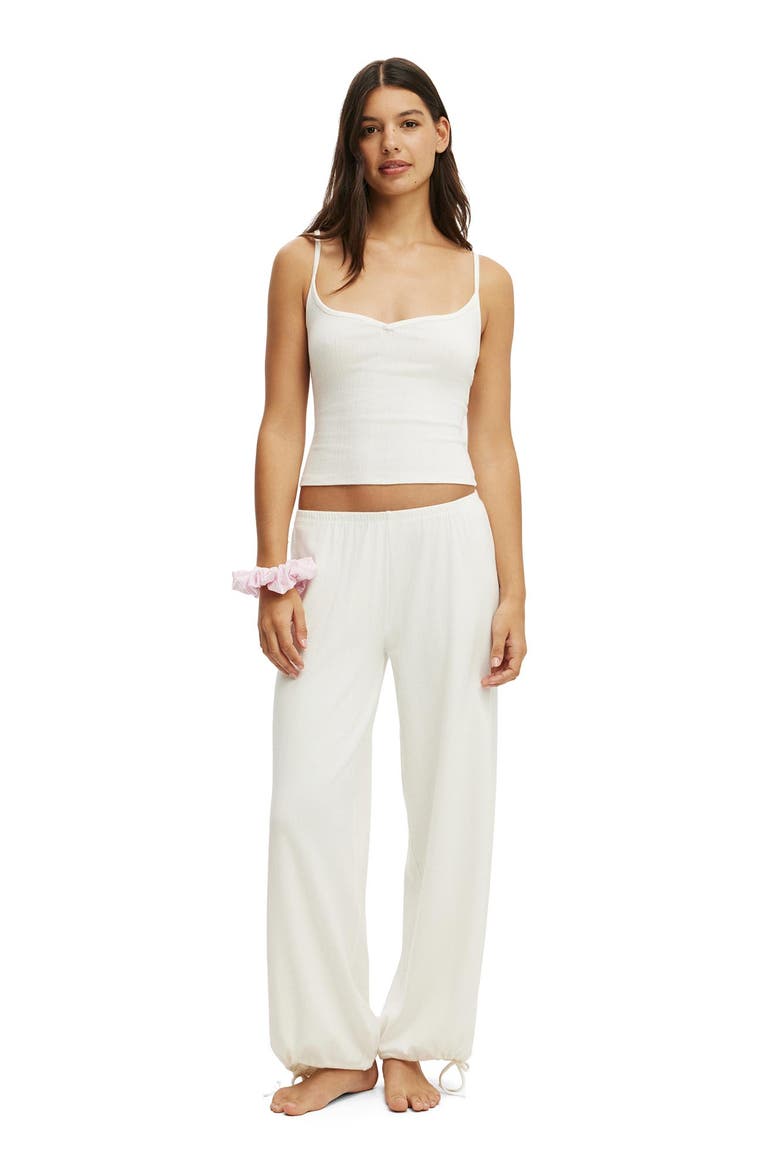 Women's Dreamy Soft Pointelle Cami, Alternate, color, Coconut Milk