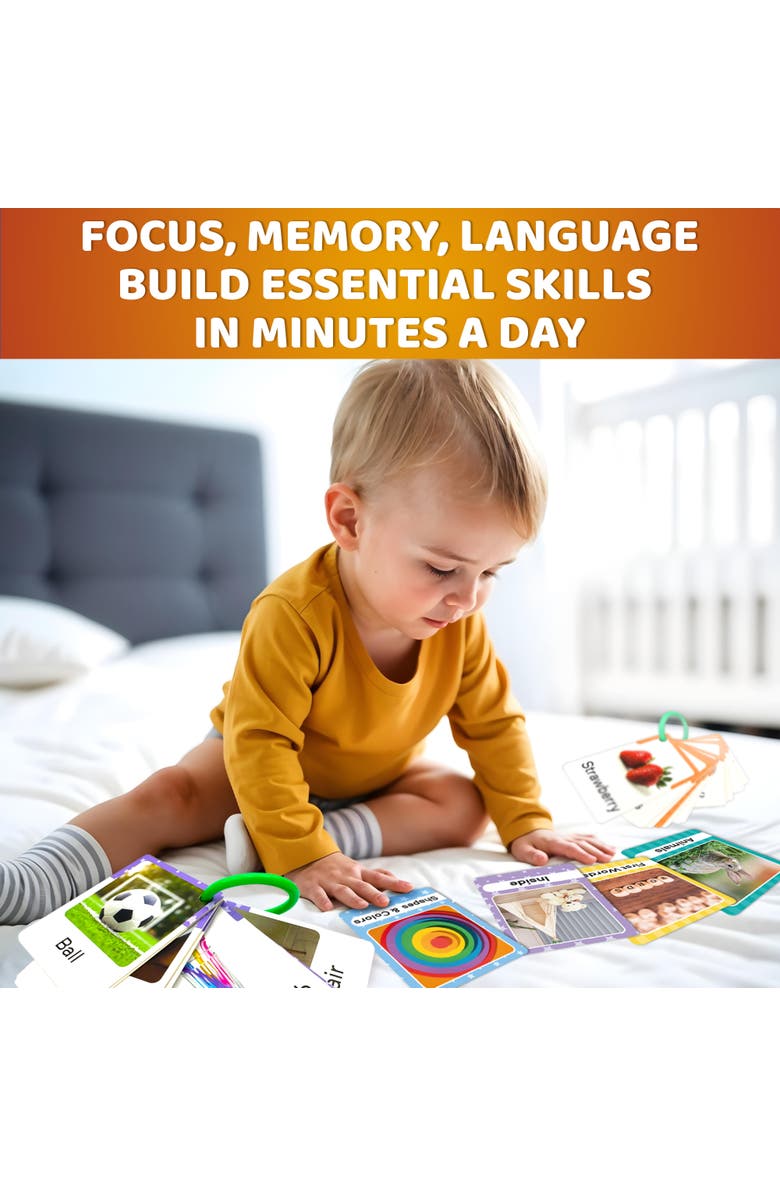 Quokka 225 Toddler Flash Cards with Rings - Realistic Learning Cards, Alternate, color, My First 225 Cards