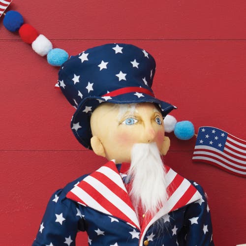 Gallerie Ii Uncle Sammy Doll In Blue