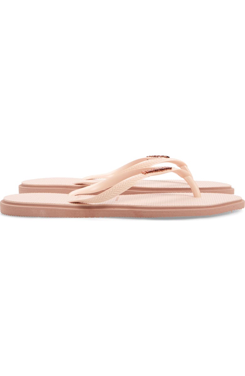 Havaianas Slim Pointed Toe Flip Flop, Alternate, color, Crocus Rose