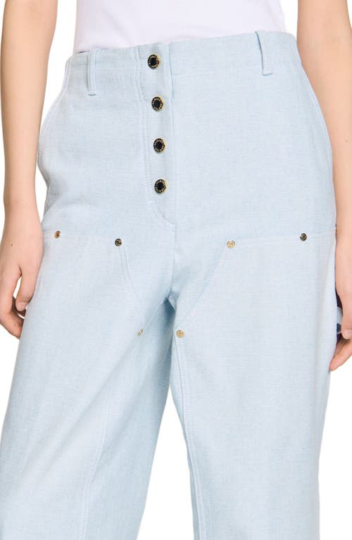 Sandro Carpenter Jeans In Light Blue In Light Blue