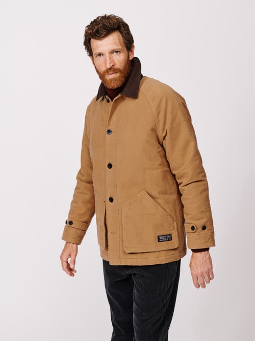 Aubin Bennett Moleskin Jacket In Yellow