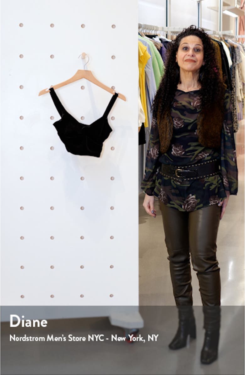 Velvet Longline Bralette, sales video thumbnail