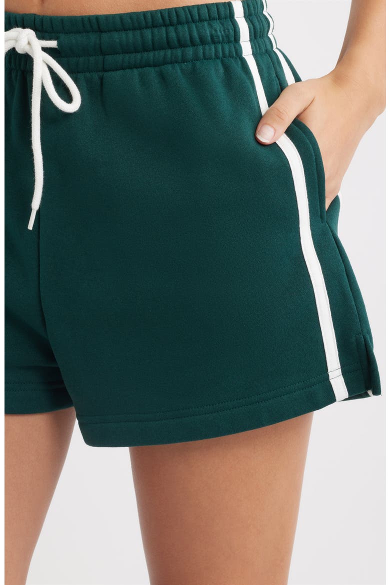 Athletic Fleece Shorts, Alternate, color, GREEN
