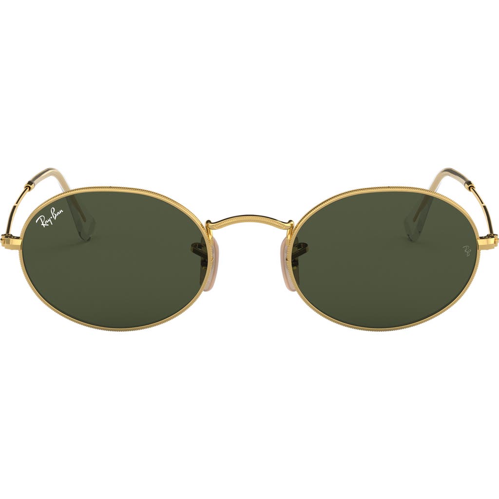 Ray-Ban Oval 51mm Sunglasses in Gold at Nordstrom