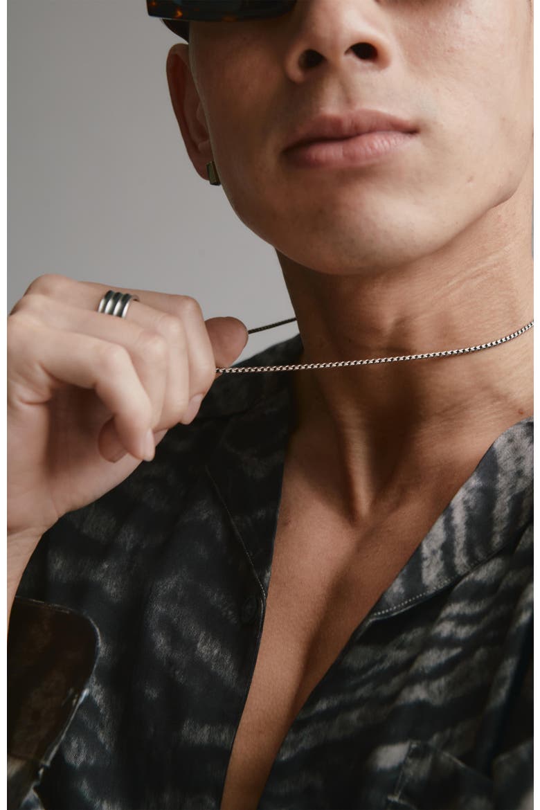 Rope Chain Necklace, Alternate, color, Silver