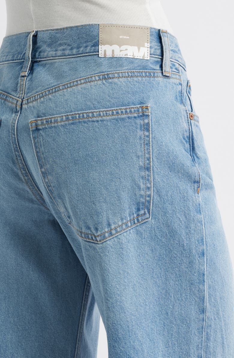 Mavi Jeans Sandy High Waist Wide Leg Jeans, Alternate, color, Mid Used Classic Denim
