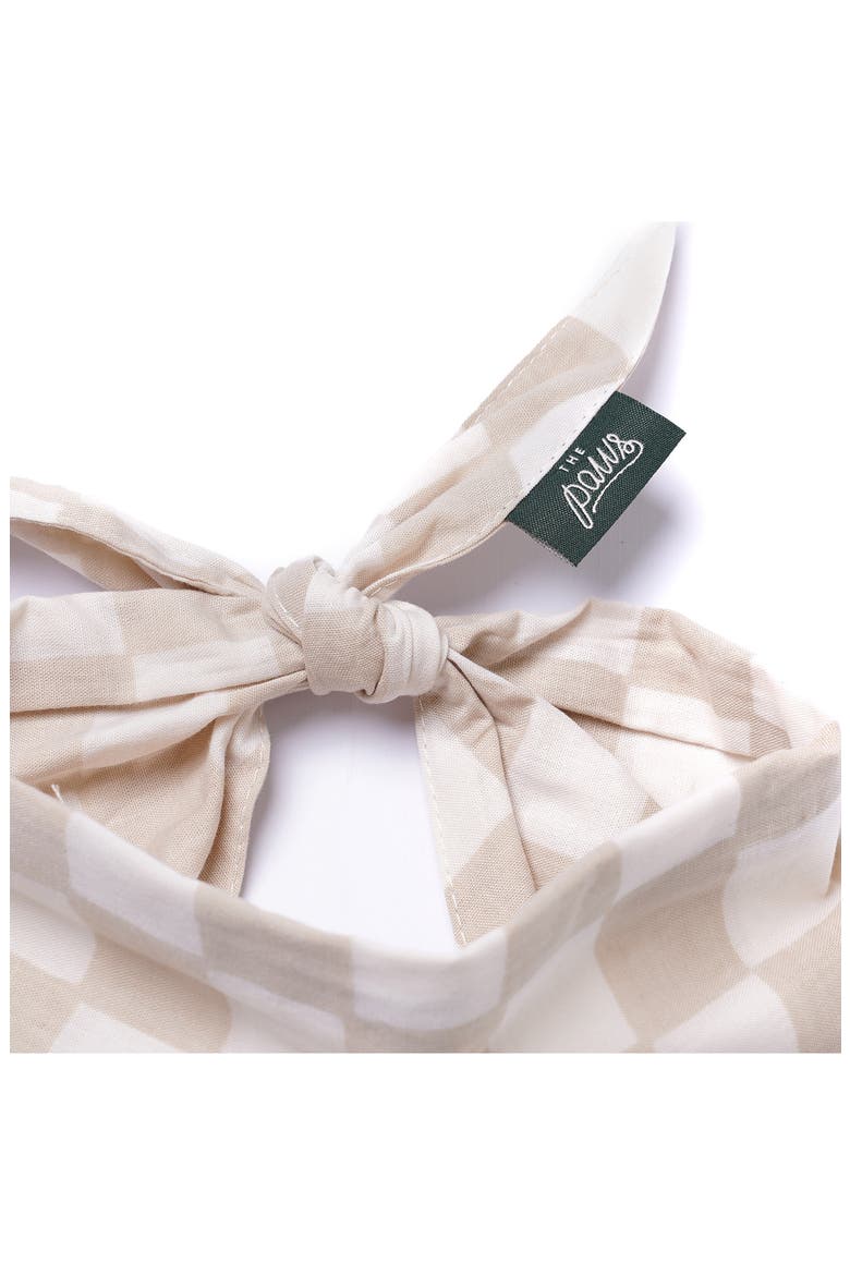 Checkers Dog Bandana, Alternate, color, BEIGE