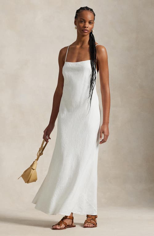 POLO RALPH LAUREN POLO RALPH LAUREN SLEEVLEESS LINEN A-LINE DRESS