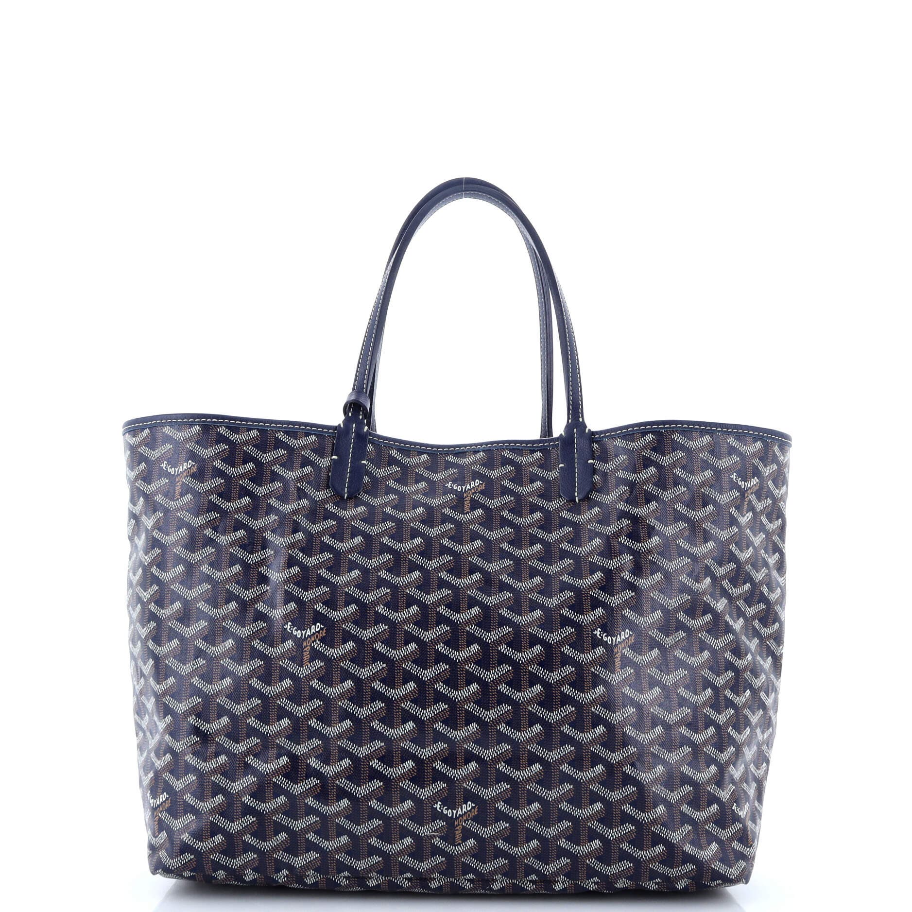 Pre-Owned Goyard Saint Louis Tote Printed Coated Canvas PM, Alternate, color, 