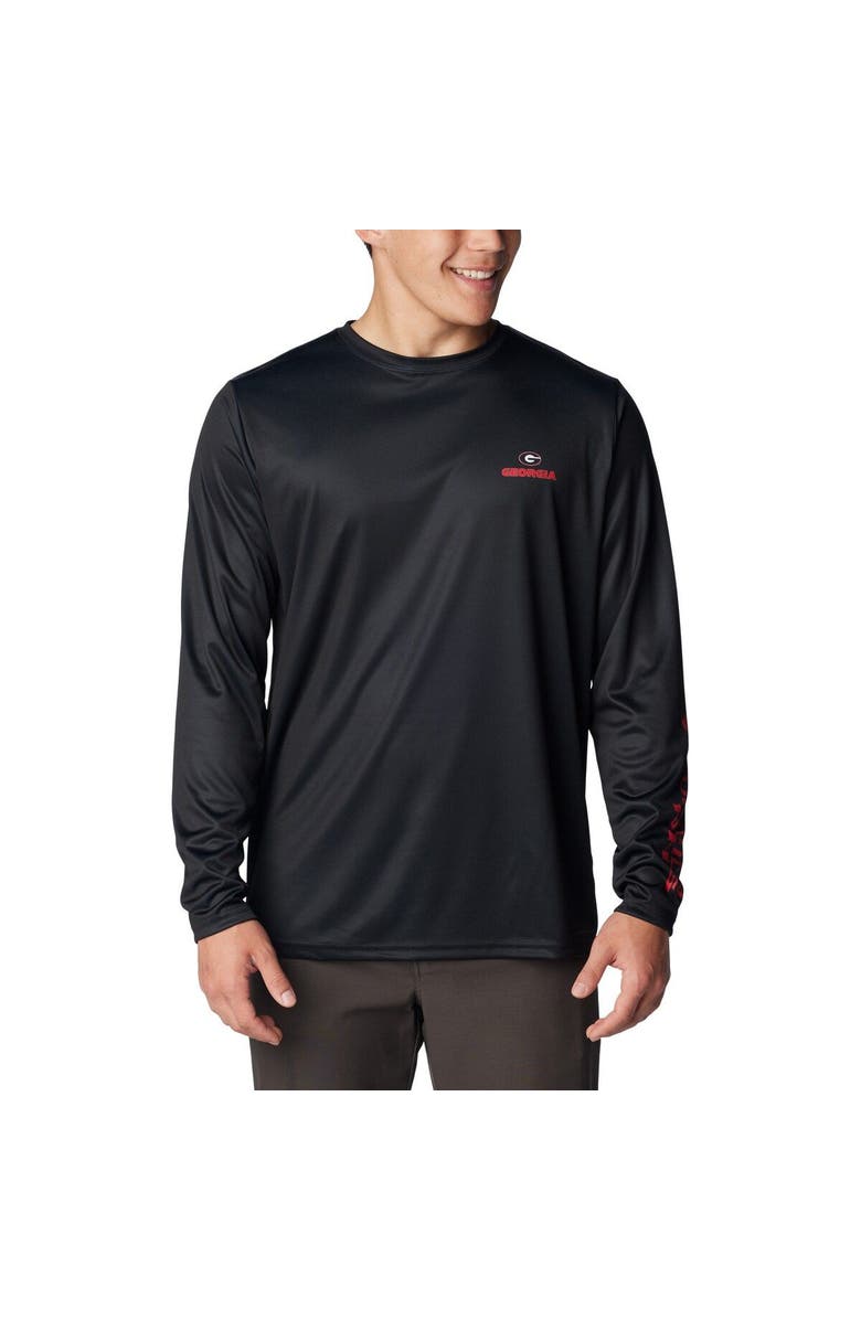 Columbia Men's Columbia Black Georgia Bulldogs Terminal Shot Omni-Shade Long Sleeve T-Shirt, Main, color, 