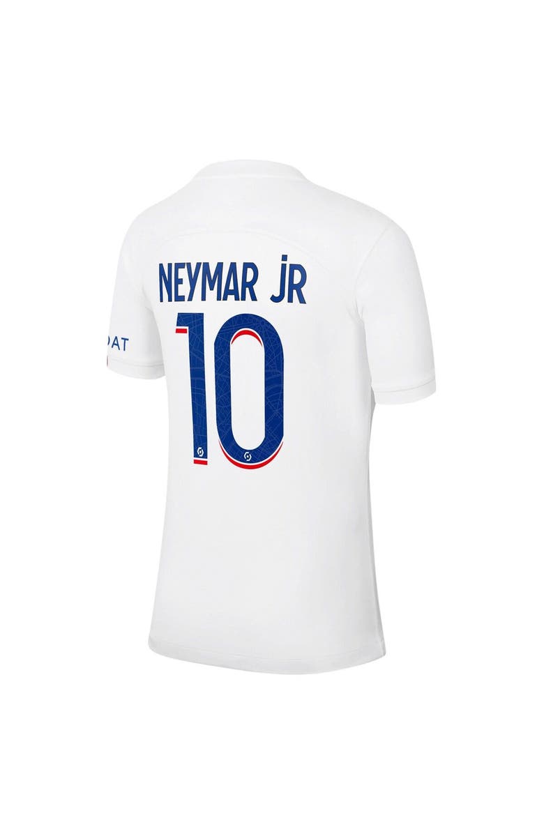 Nike Men's Nike Neymar Jr. White Paris Saint-Germain 2022/23 Third Breathe Stadium Replica Player Jersey, Alternate, color,