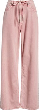 rag & bone Featherweight Phoebe Drawstring Wide Leg Jeans