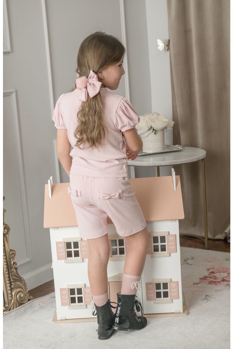 Top and Biker Shorts Set, Alternate, color, Pink