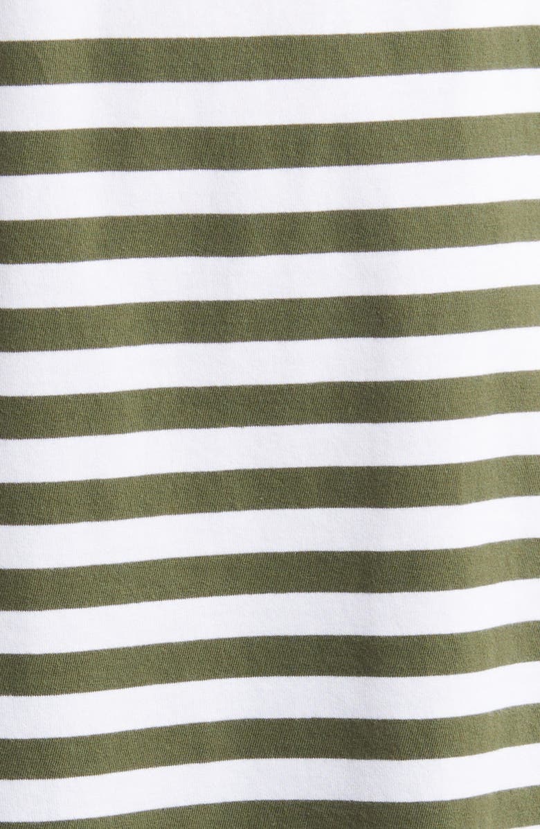 AG Bryce Stripe Polo, Alternate, color, True White/ New Spruce