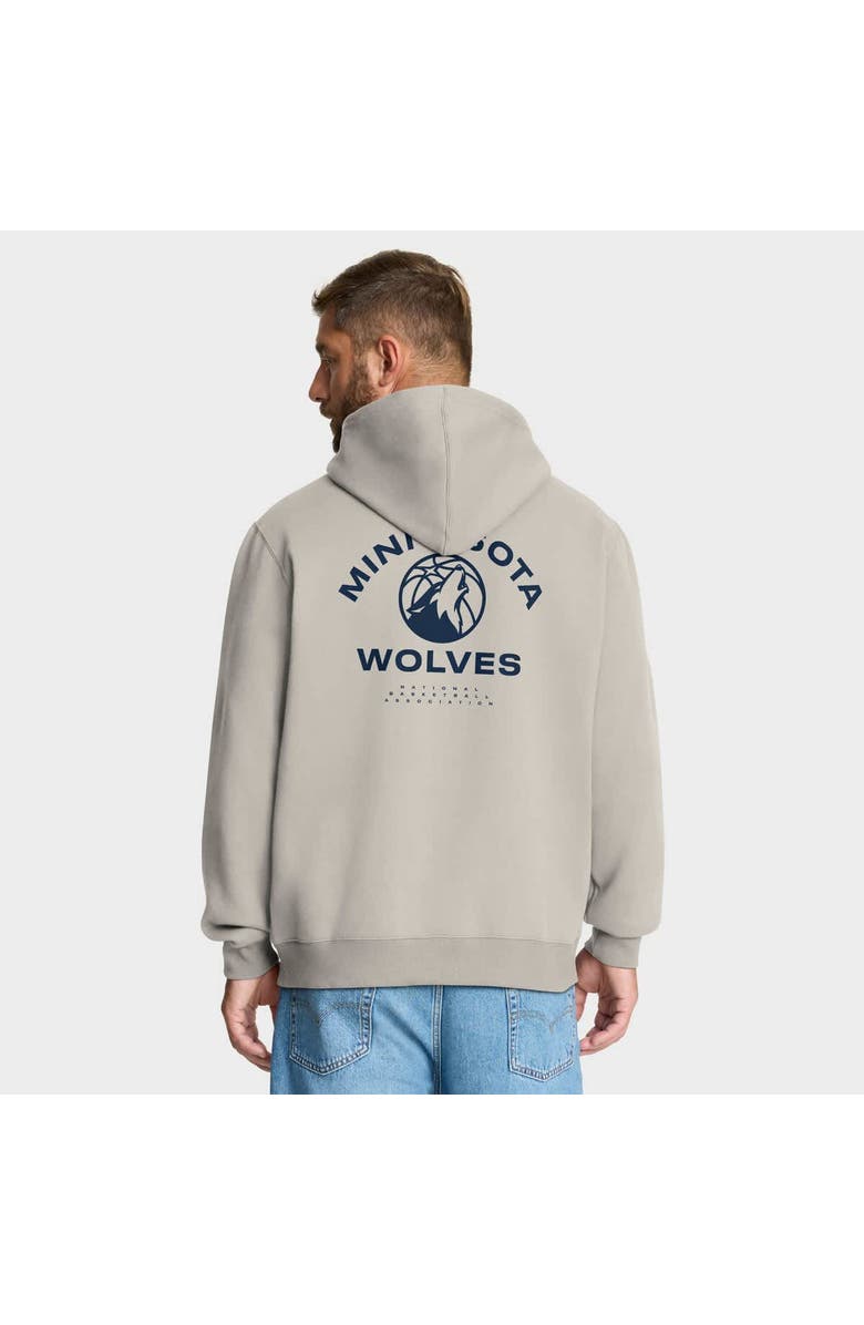 FANATICS Men's Fanatics Off White Minnesota Timberwolves Crossover Collection Blocked Shot Premium Pullover Hoodie, Alternate, color, Cream
