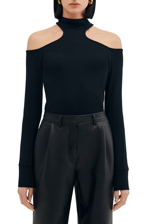 Teagan Cold Shoulder Long Sleeve Shirt