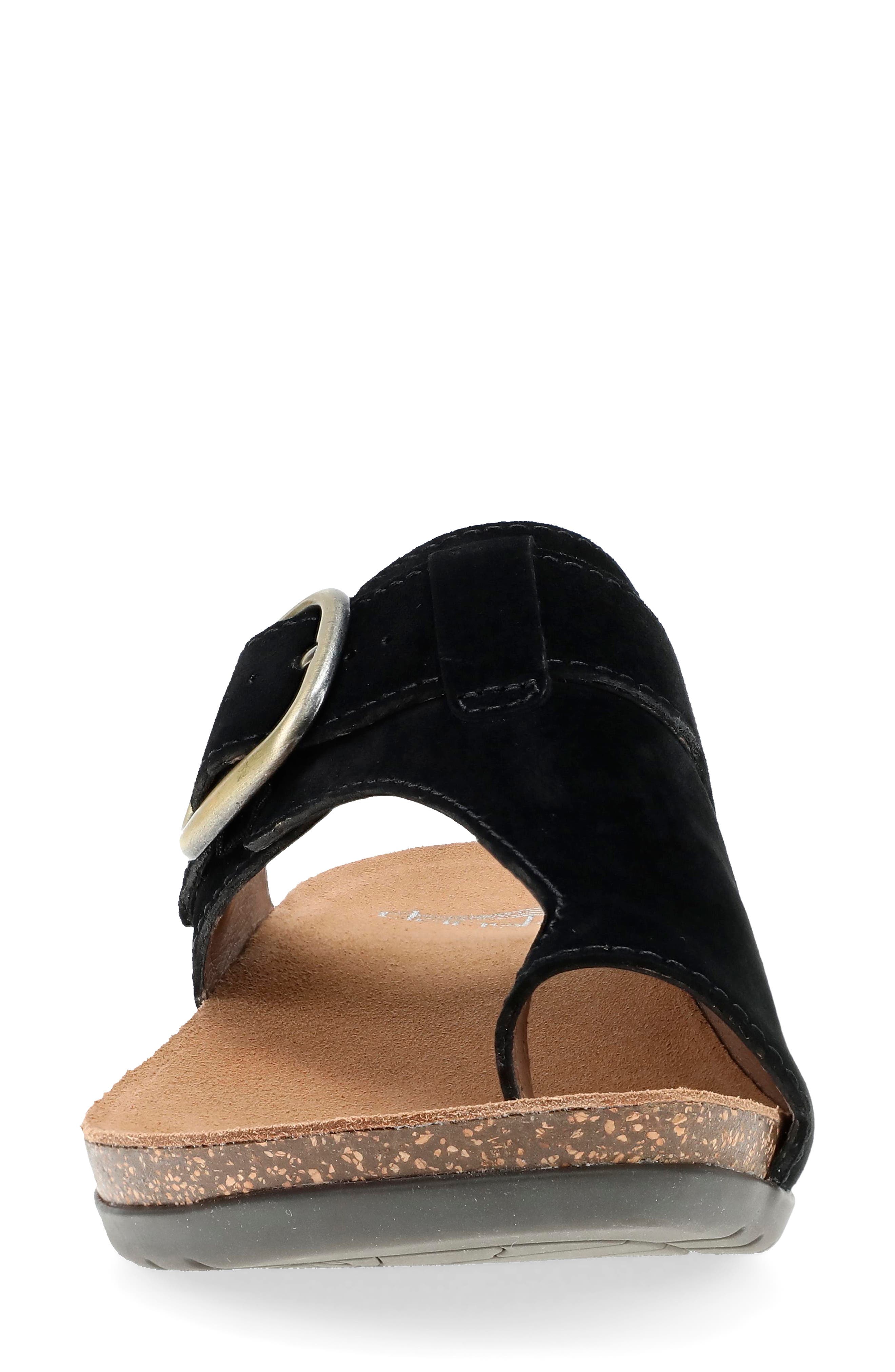 Dansko Rylee Sandal, Alternate, color, Black Suede