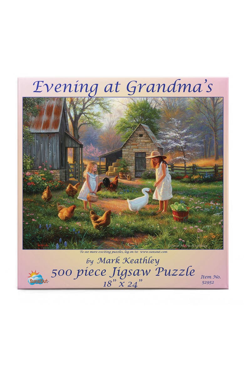 Evening at Grandma's 500 piece Jigsaw Puzzle for Adults, Alternate, color, Multicolor