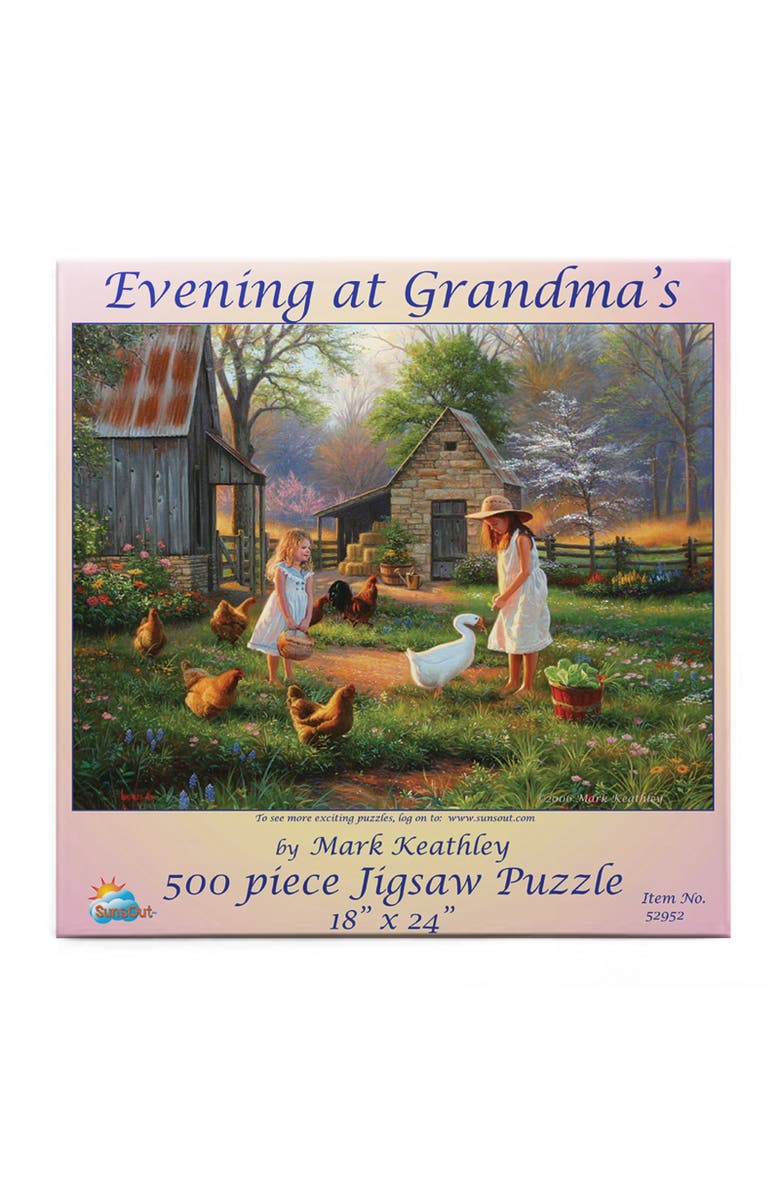 Sunsout Evening at Grandma's 500 piece Jigsaw Puzzle for Adults, Alternate, color, Multicolor