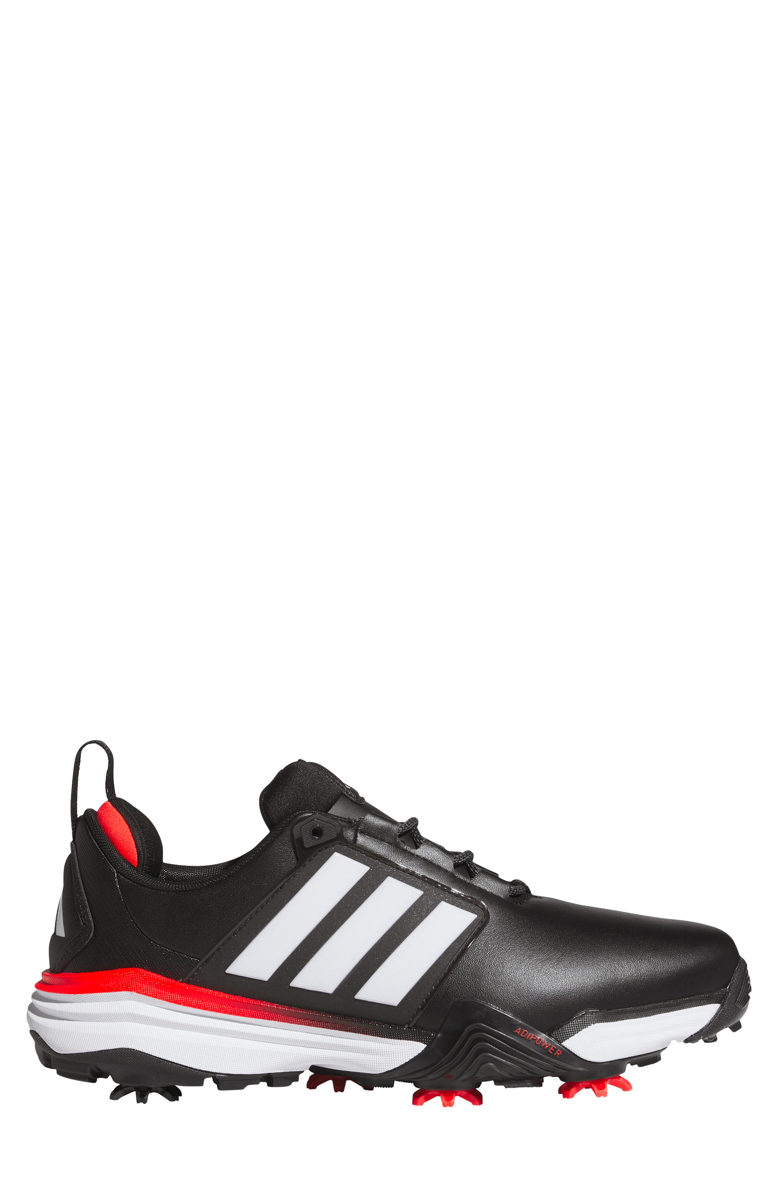 adidas Adipower 26 Spikeless Golf Shoe, Alternate, color, Black/ White/ Red