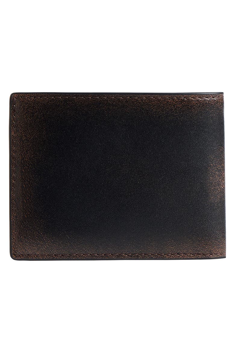Slim Loved Leather Bifold Wallet, Alternate, color, BLACK/LIGHT TAN