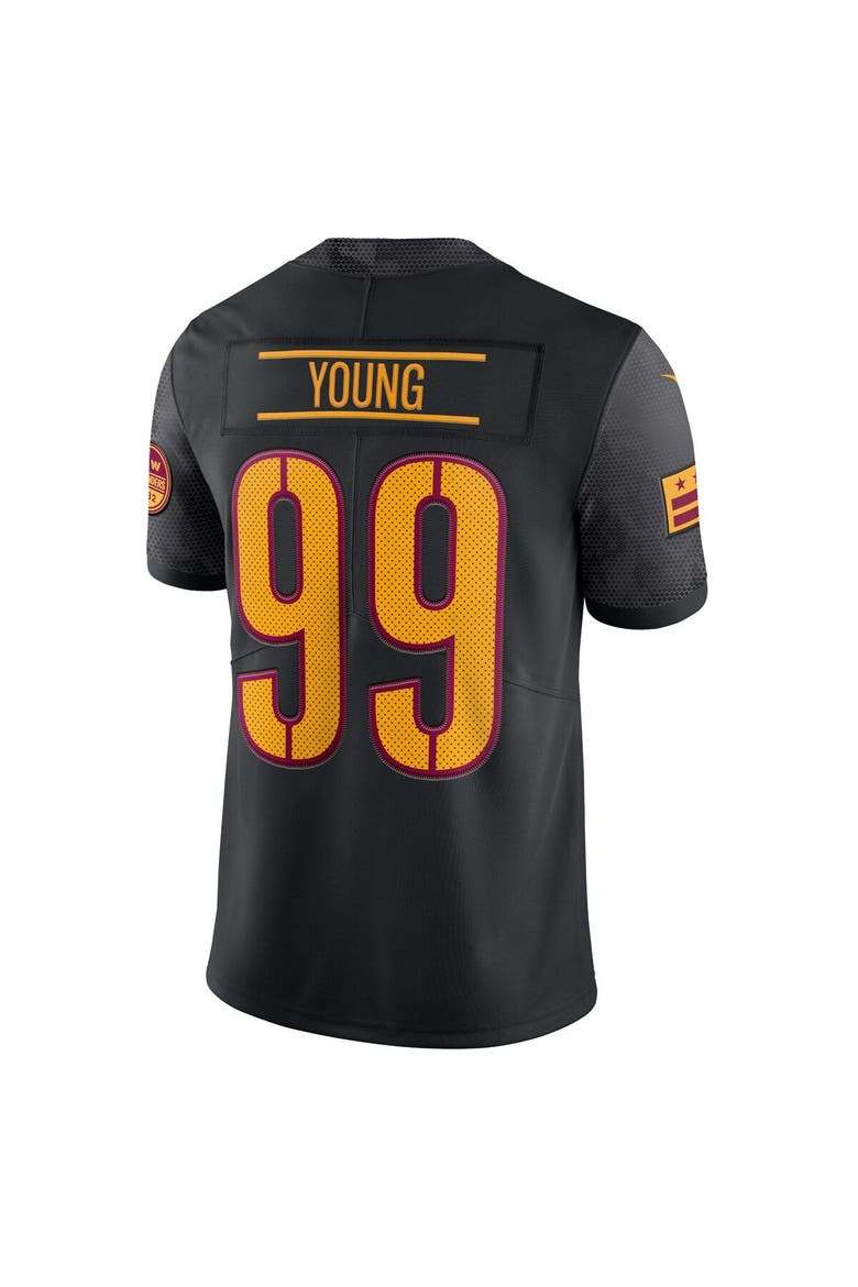 Men's Nike Chase Young Black Washington Commanders Alternate Vapor Limited Jersey, Alternate, color, Black