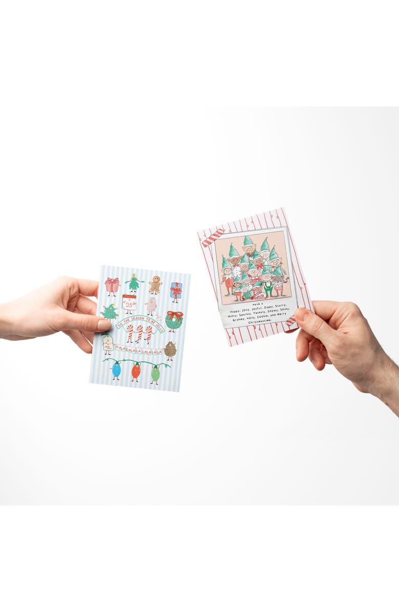 Ramus & Co Jolly People, Elf Family, Winter Wonderland Winter/Holiday/Christmas Greeting Card Pack Sets, Alternate, color, Multi-Pack