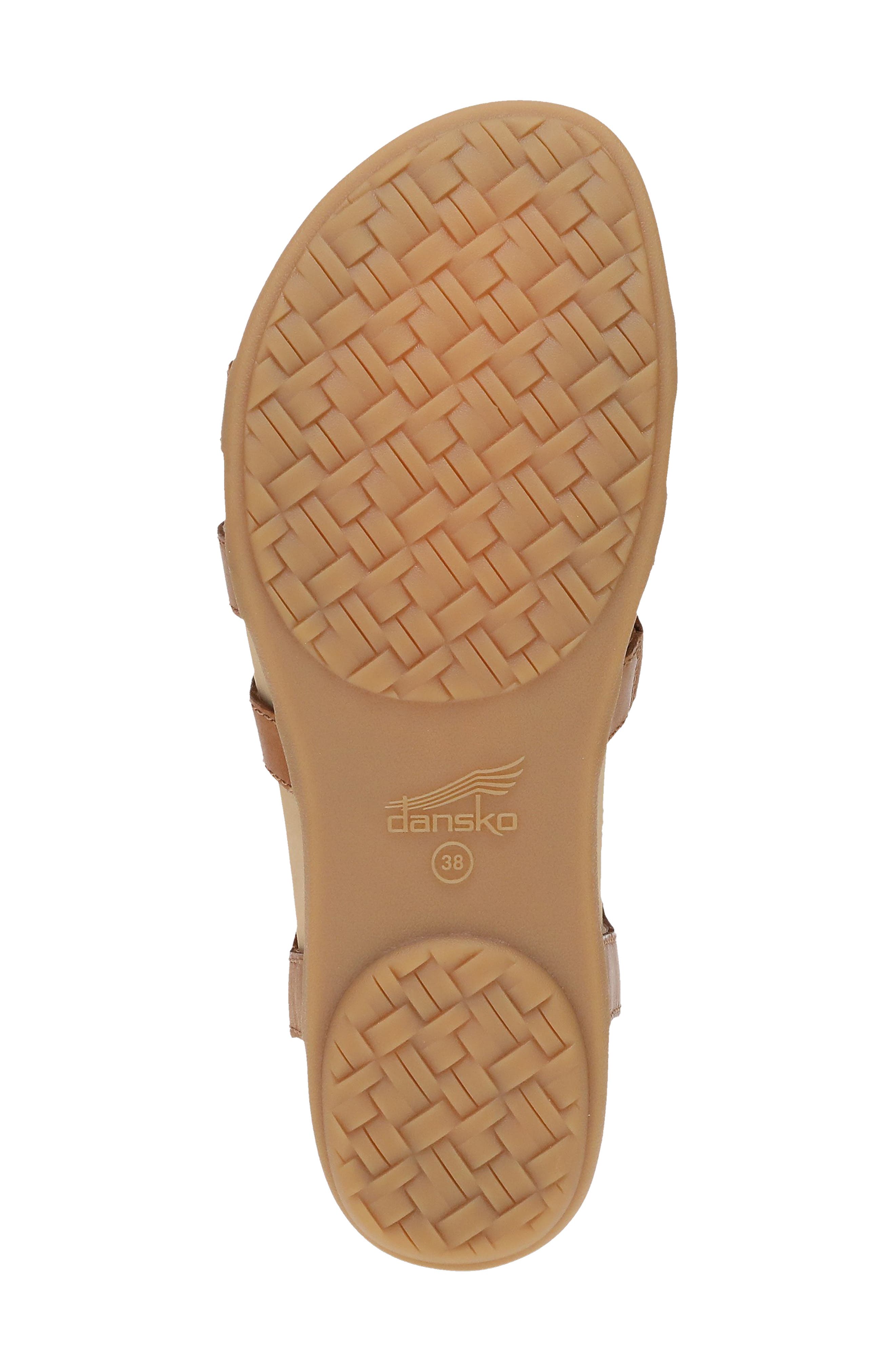 Dansko Janice Ankle Strap Sandal, Alternate, color, Tan Calf