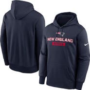 Nike Men's Nike Navy New England Patriots Toss Sweep Performance Pullover Hoodie