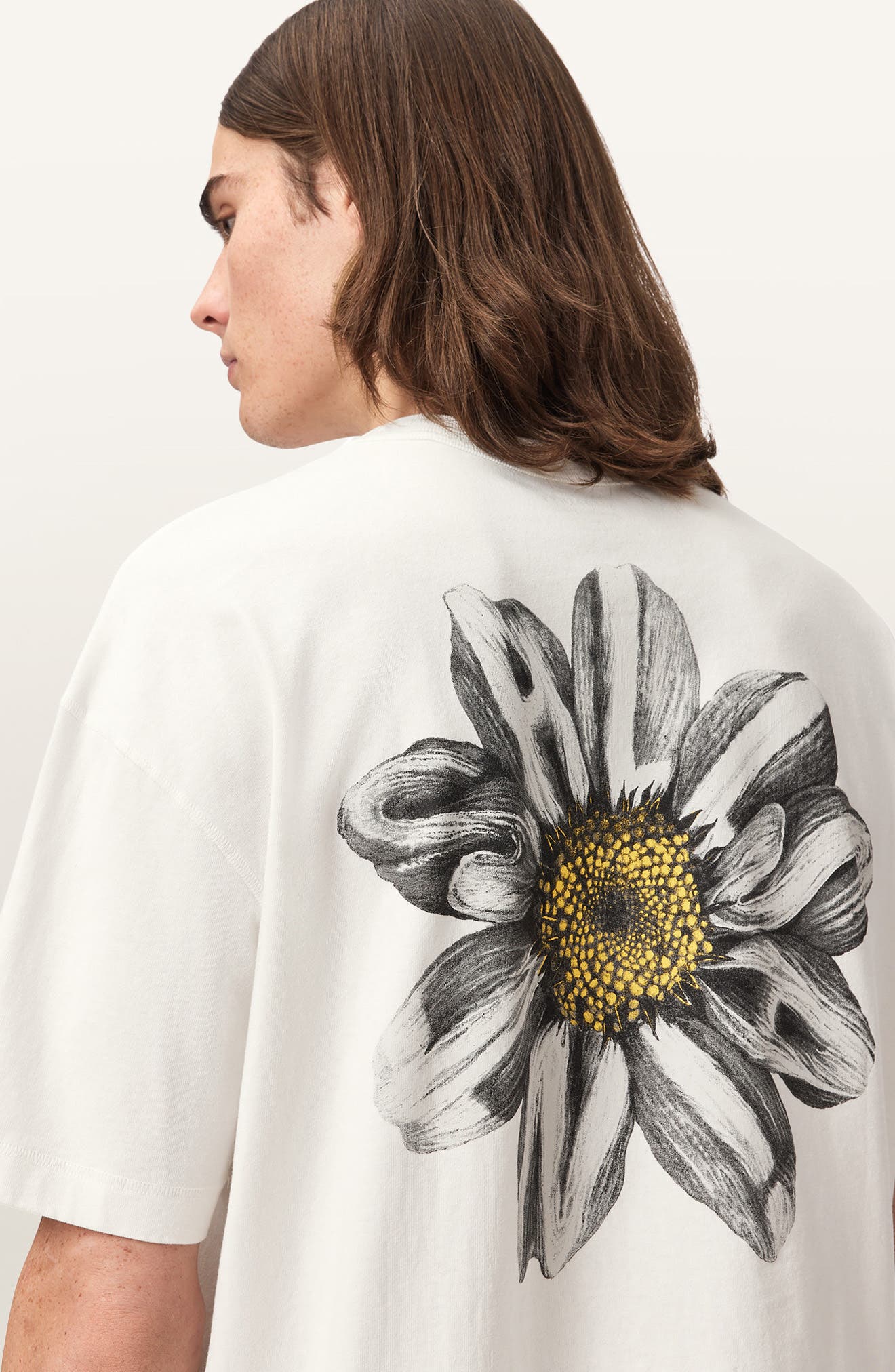 AllSaints Petals Cotton Graphic T-Shirt — фото 8