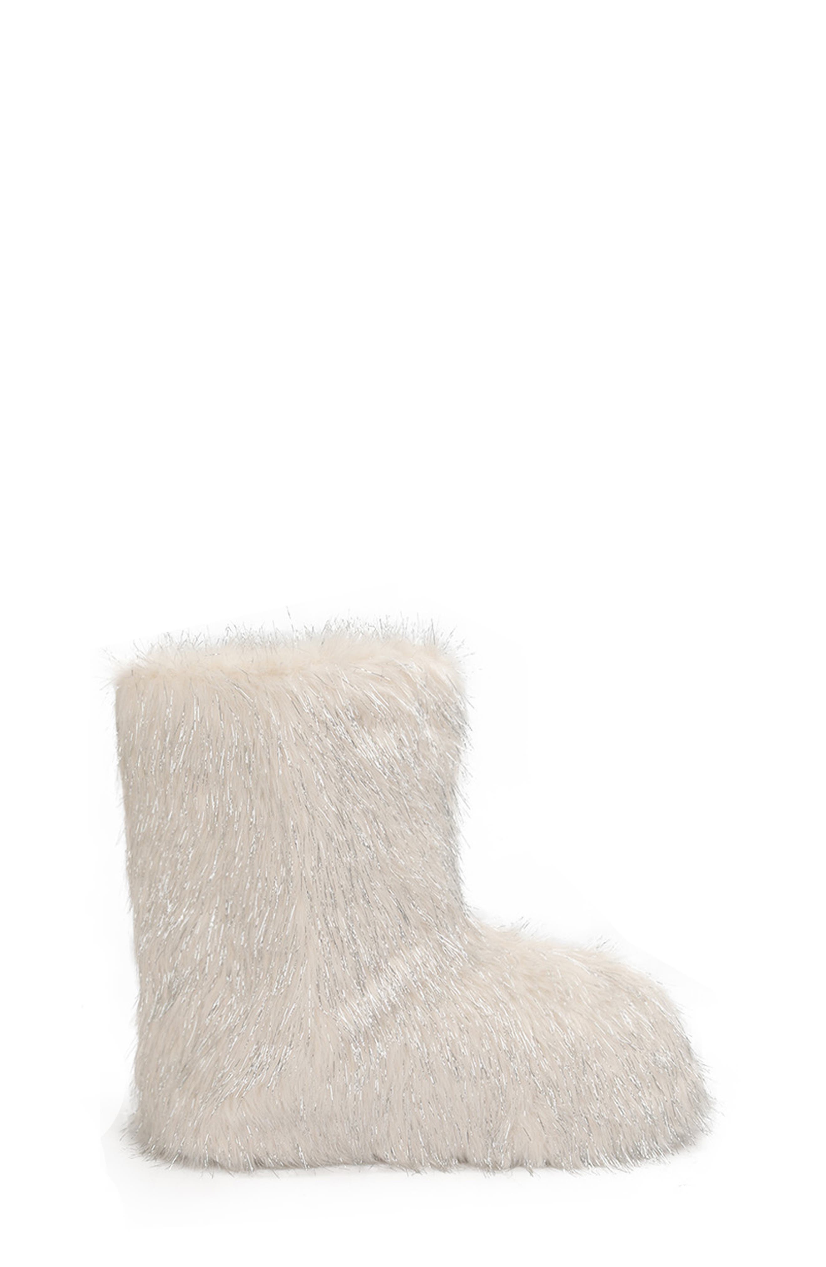 Kids' Echo Glitter Faux Fur Boot