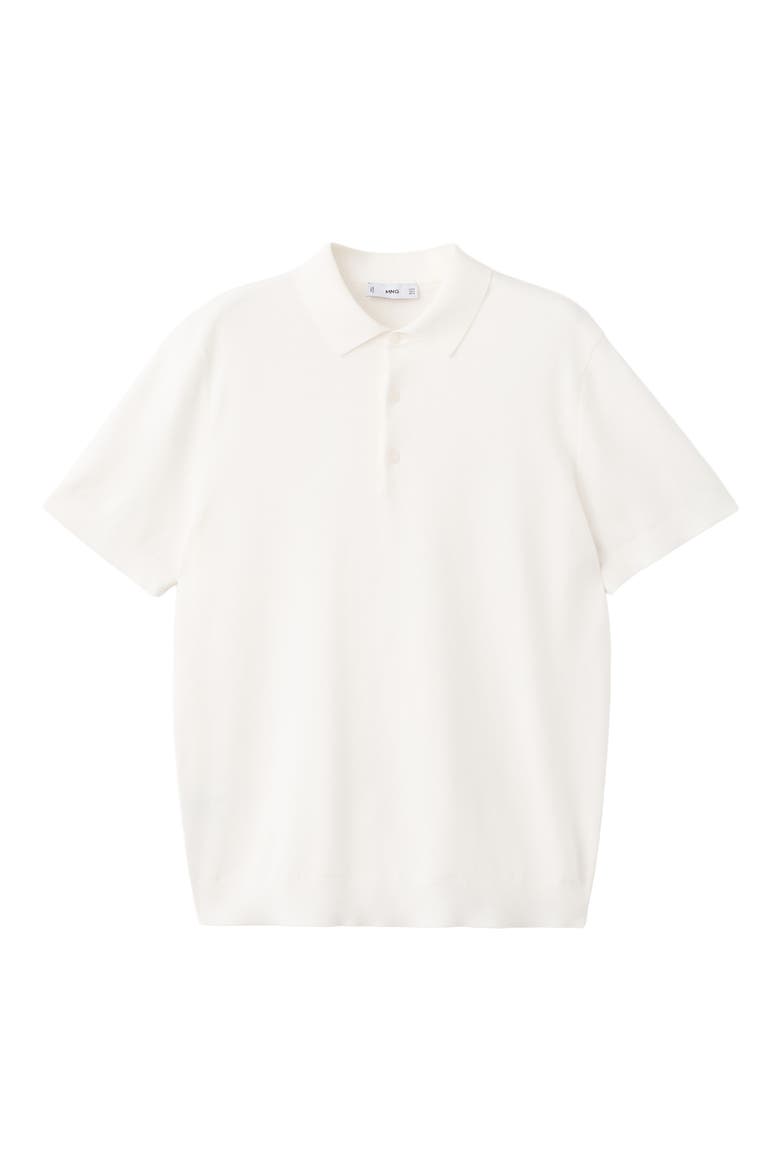 Fine Knit Cotton Polo, Alternate, color, OFF WHITE