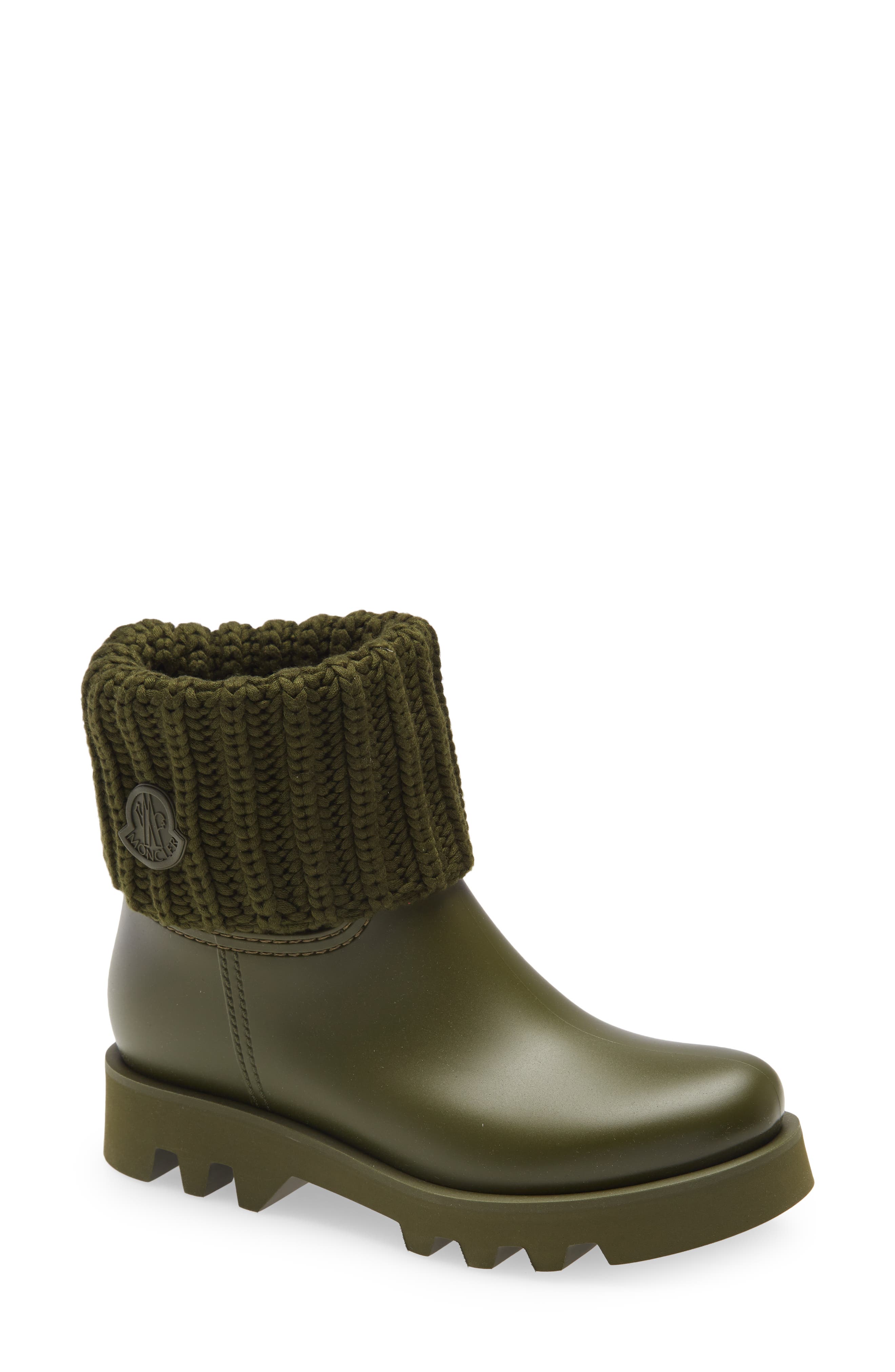 Ginette Waterproof Rain Boot, Main, color, GREEN