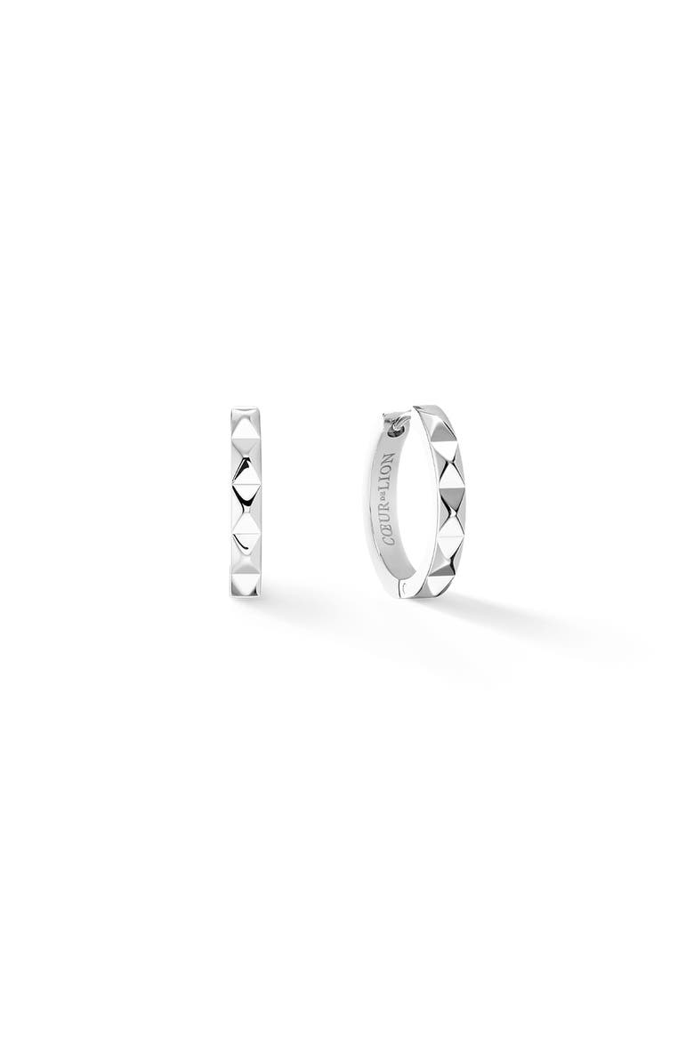 Hoop Spikes 12 Earrings, Main, color, Silver