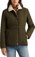 Lauren Ralph Lauren Quilted Blazer with Faux Shearling Lining