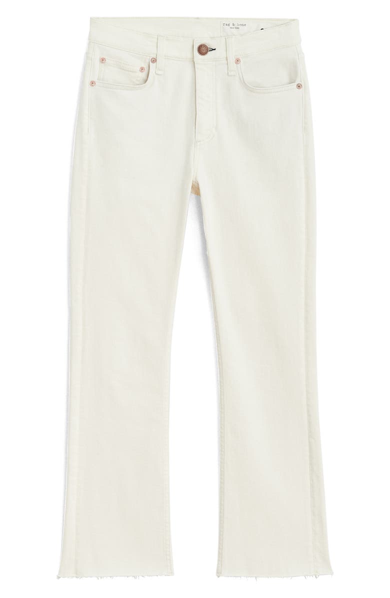 rag & bone Peyton Mid Rise Ankle Bootcut Jeans, Alternate, color, Ecru