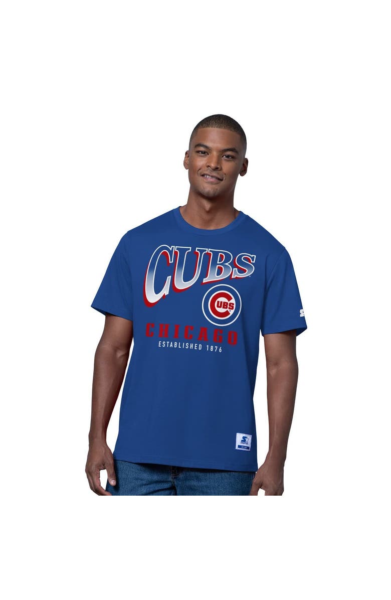STARTER Men's Starter Royal/Heather Gray Chicago Cubs Two-Pack T-Shirt Set, Alternate, color, Royal