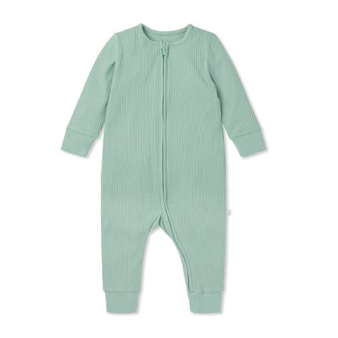 Ribbed Two Way Zip-Up Sleepsuit (Baby)