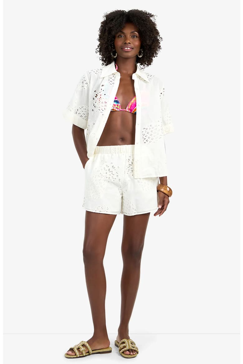 Triennale Cotton Eyelet Top, Alternate, color, Whitewash