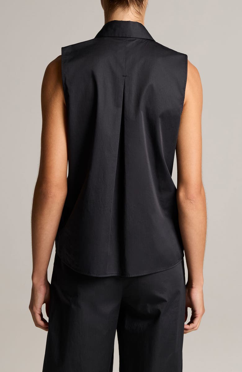 Vince Sleeveless Button-Up Shirt, Alternate, color, Ink