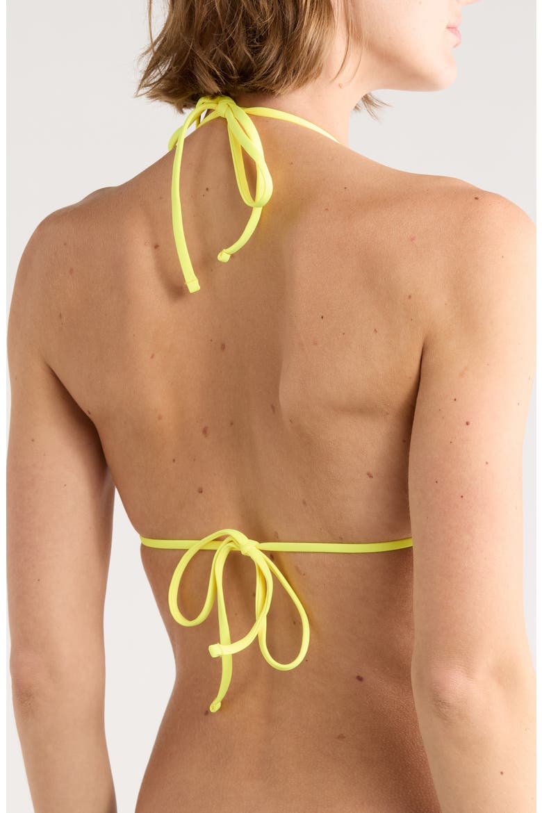 Balmy Reversible Triangle Bikini Top, Alternate, color, GREEN