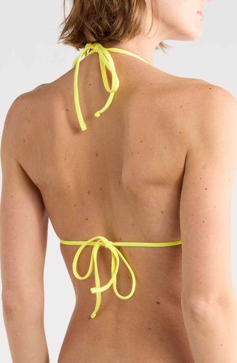 Maaji Balmy Reversible Triangle Bikini Top, Alternate, color, Green