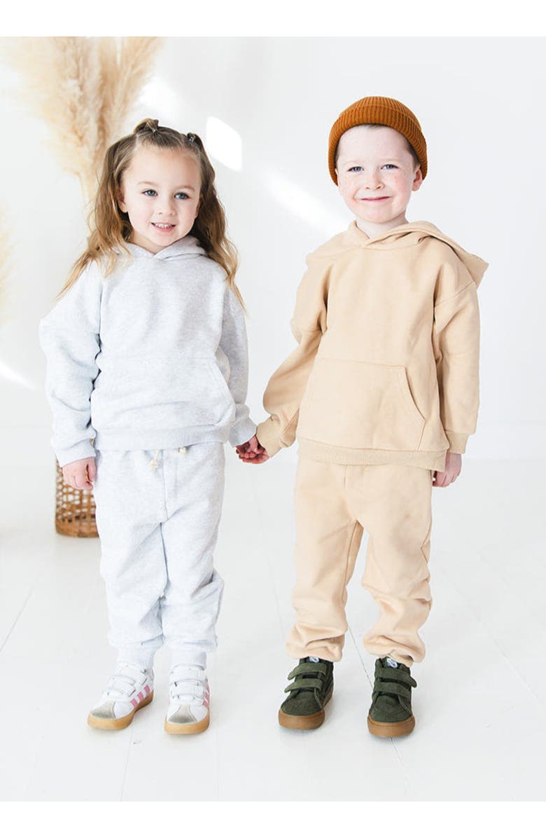 Charlie Lou Baby<sup>®</sup> Organic Cotton Hoodie & Jogger Set | Gray, Alternate, color, 