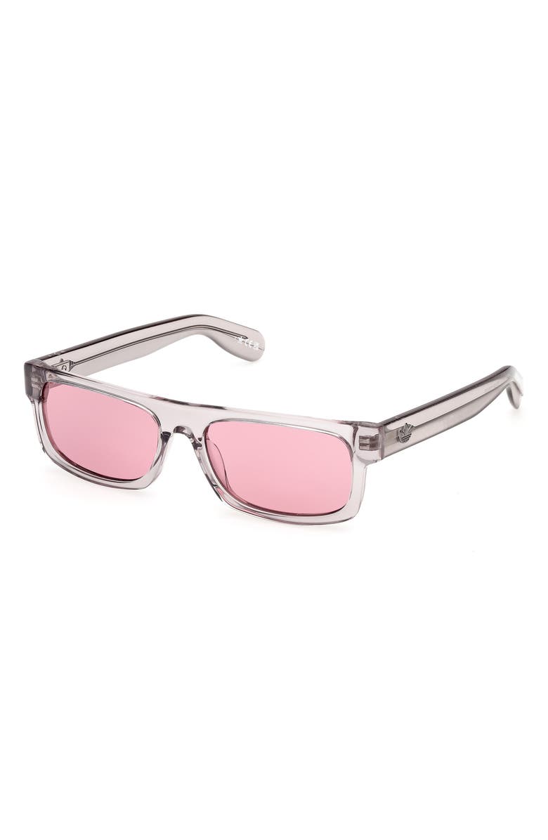 adidas Rectangular Sunglasses, Alternate, color, Grey/ Other/ Violet