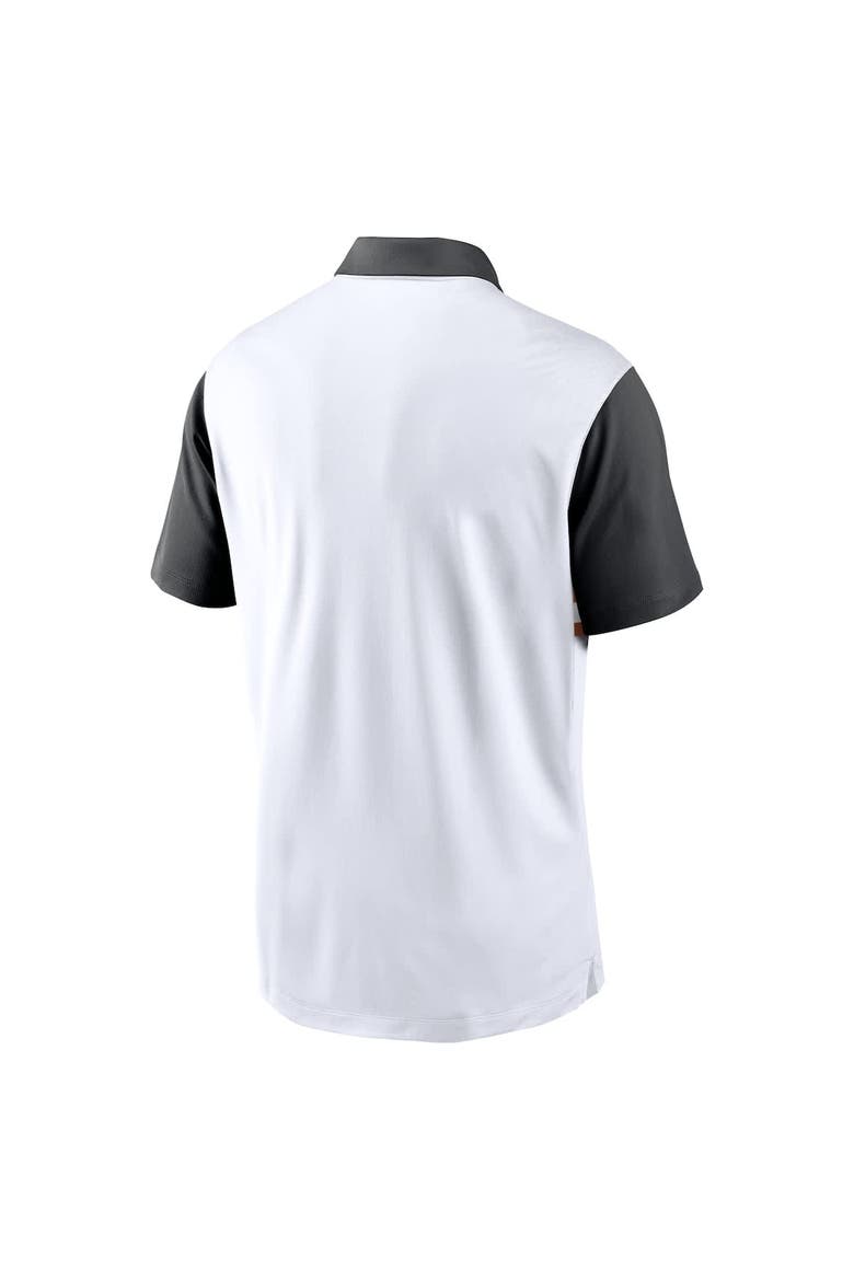 Men's Nike White/Black Texas Longhorns Athletic Prep Alt Logo Vapor Performance Polo, Alternate, color, White