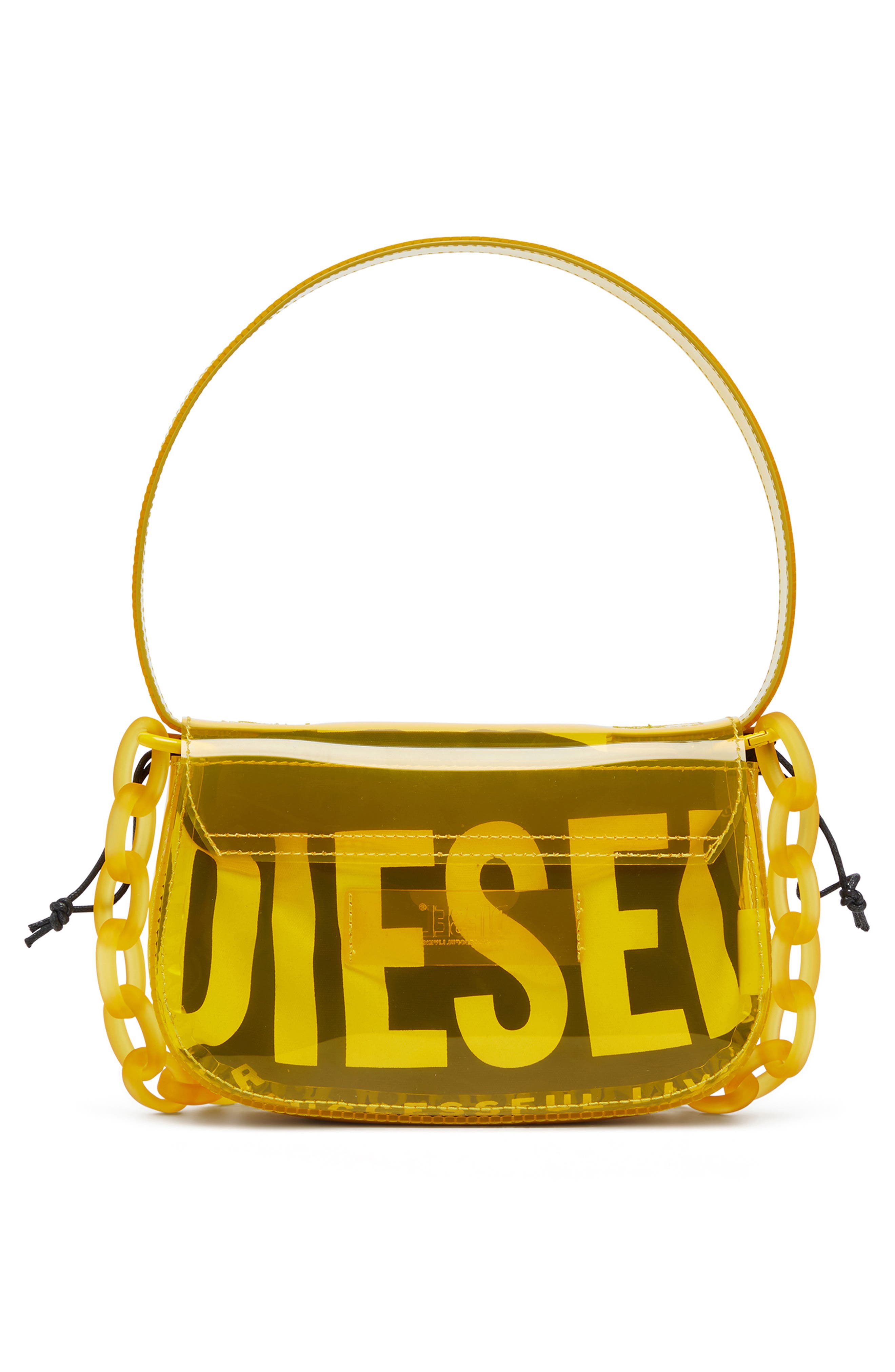 DIESEL<sup>®</sup> 1DR-Iconic Transparent TPU Shoulder Bag, Alternate, color, Yellow