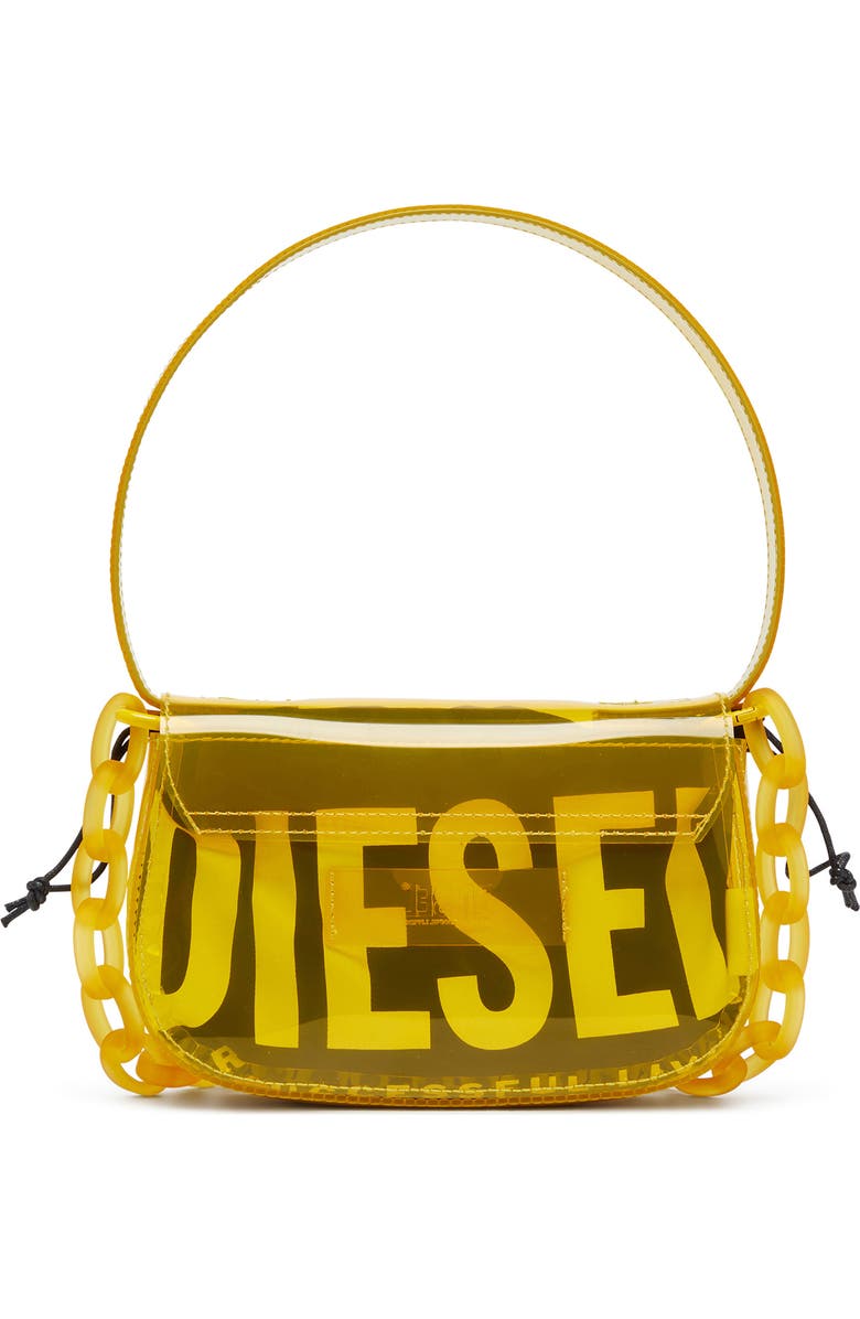 DIESEL<sup>®</sup> 1DR-Iconic Transparent TPU Shoulder Bag, Alternate, color, Yellow