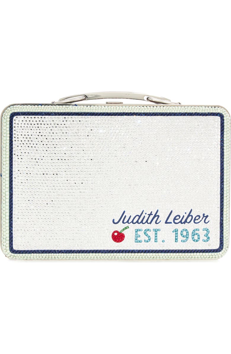 Judith Leiber Best Ice Cream Lunchbox Crystal Clutch, Alternate, color,