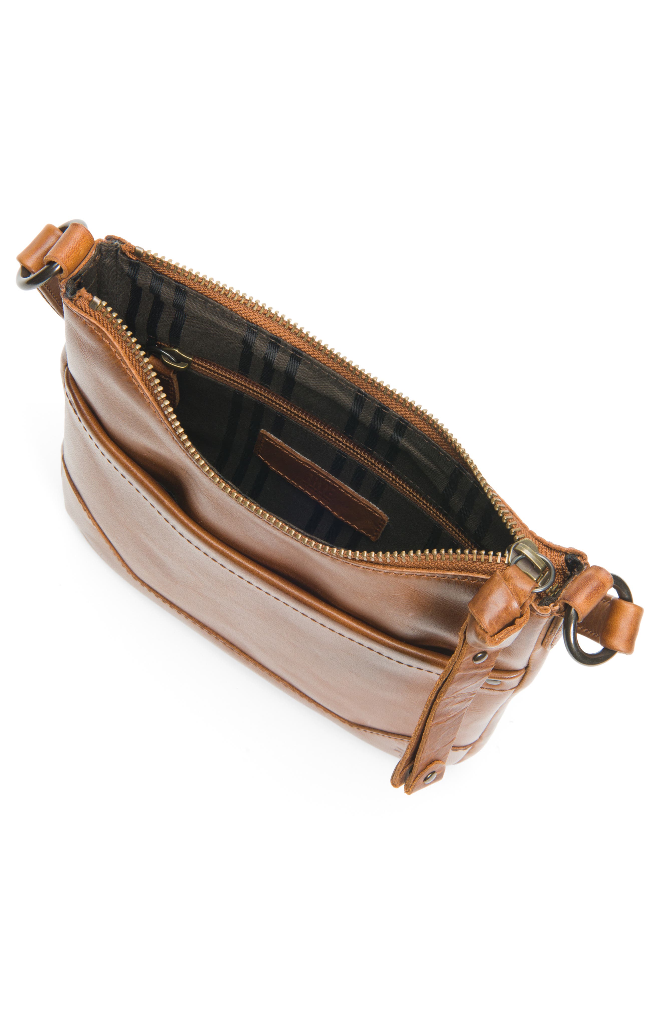 Frye Melissa Swing Leather Crossbody Bag, Alternate, color, Cognac